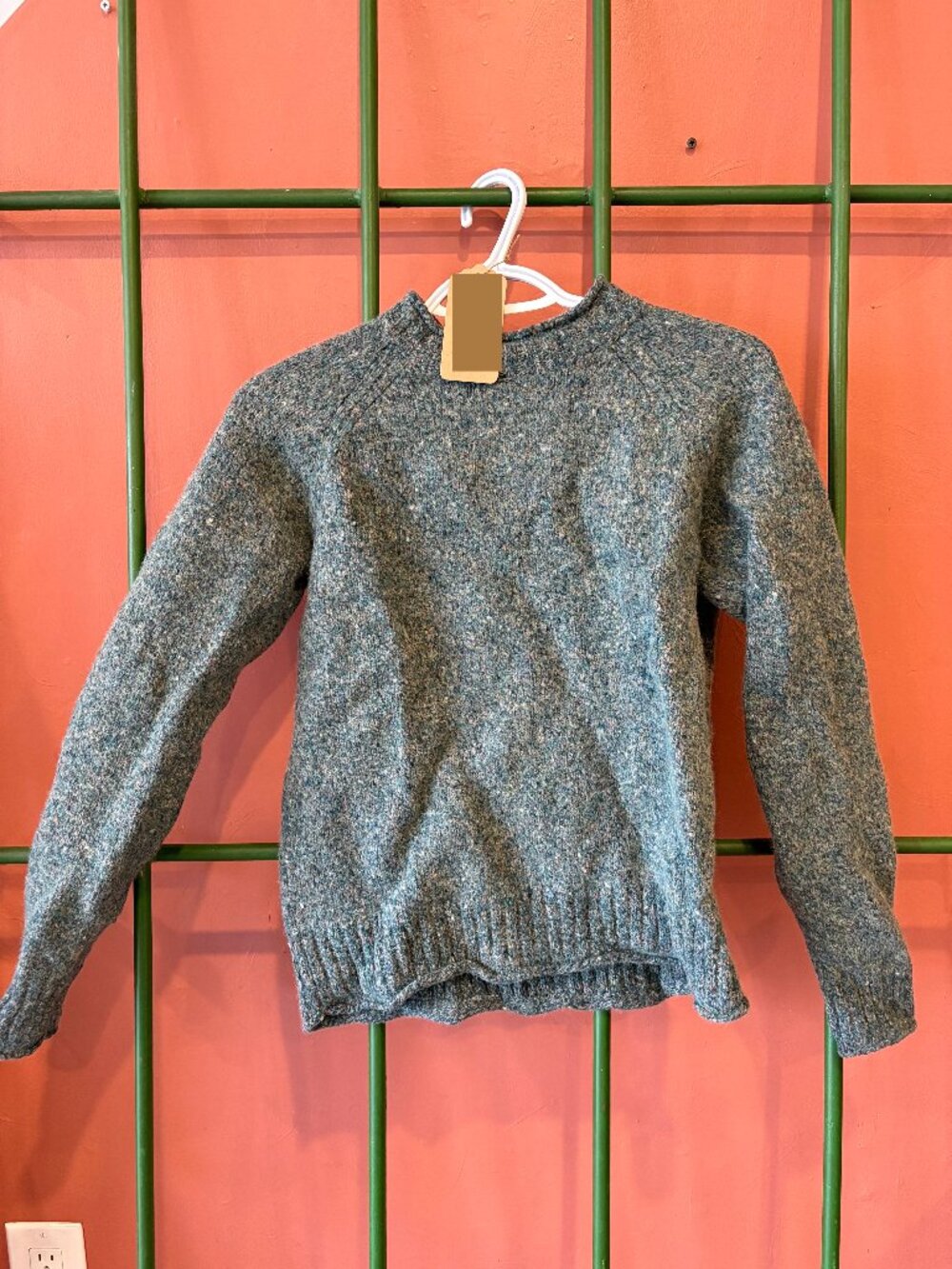 Vintage Teal Knit Sporting Life Sweater